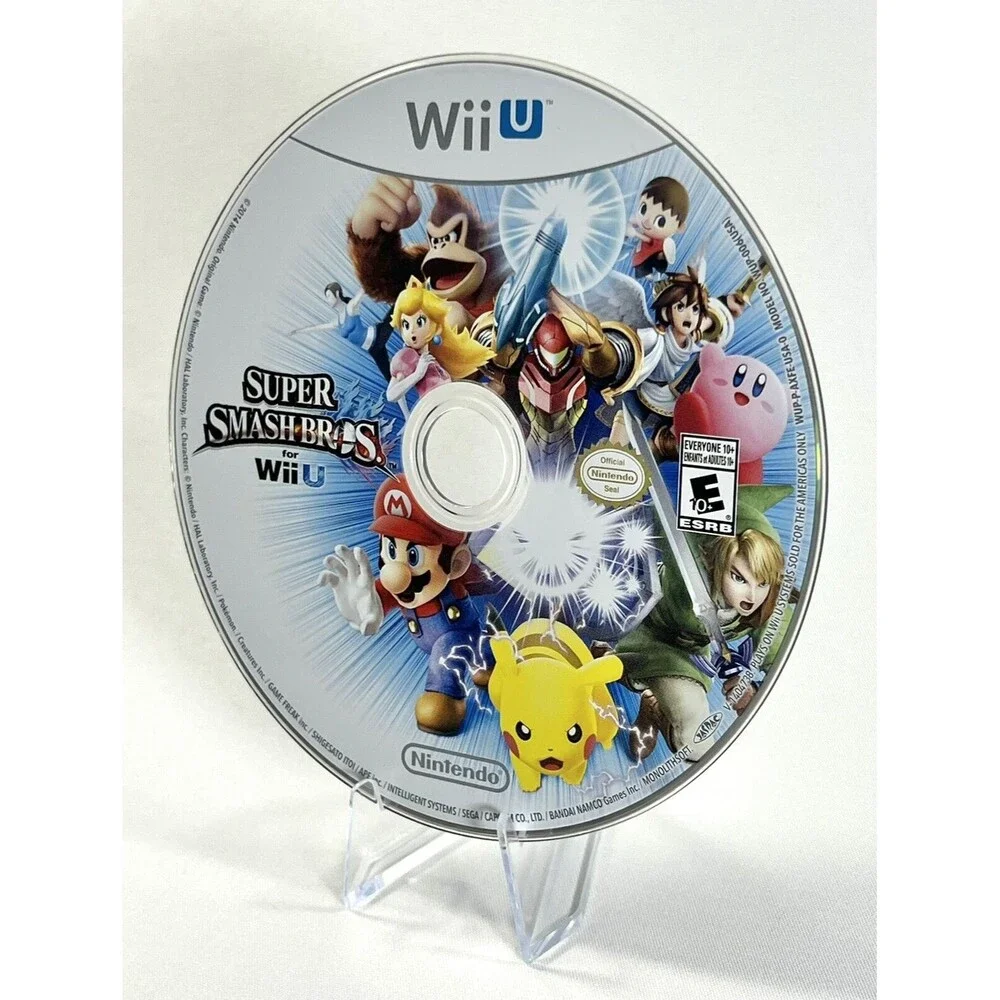Super Smash Bros Nintendo Wii U 2014 Tested Disc Only